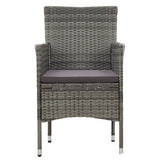 5 Piece Garden Dining Set Grey