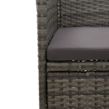 5 Piece Garden Dining Set Grey