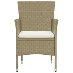 5 Piece Garden Dining Set Beige