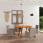 5 Piece Garden Dining Set Beige