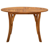 5 Piece Garden Dining Set Brown - Low Angle
