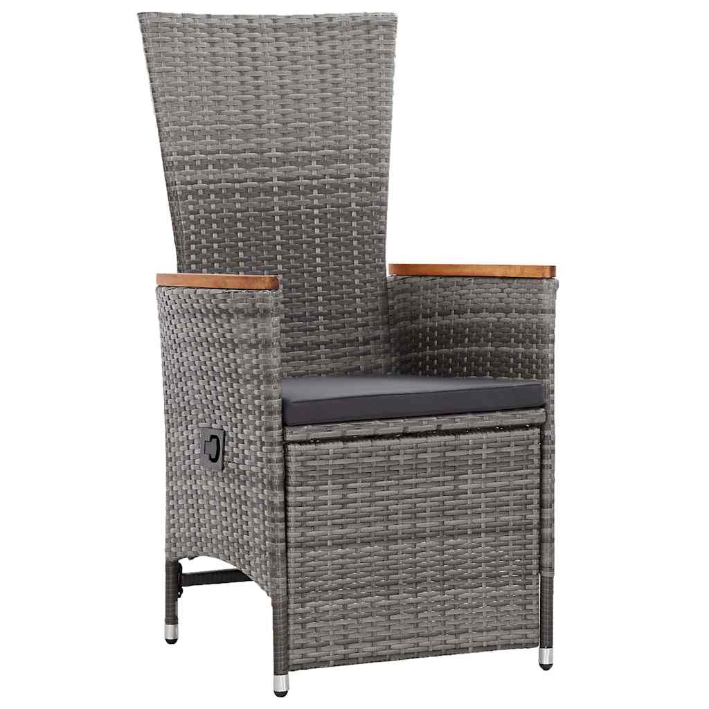 5 Piece Garden Dining Set Grey