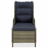 5 Piece Garden Dining Set Brown - Top-Down View