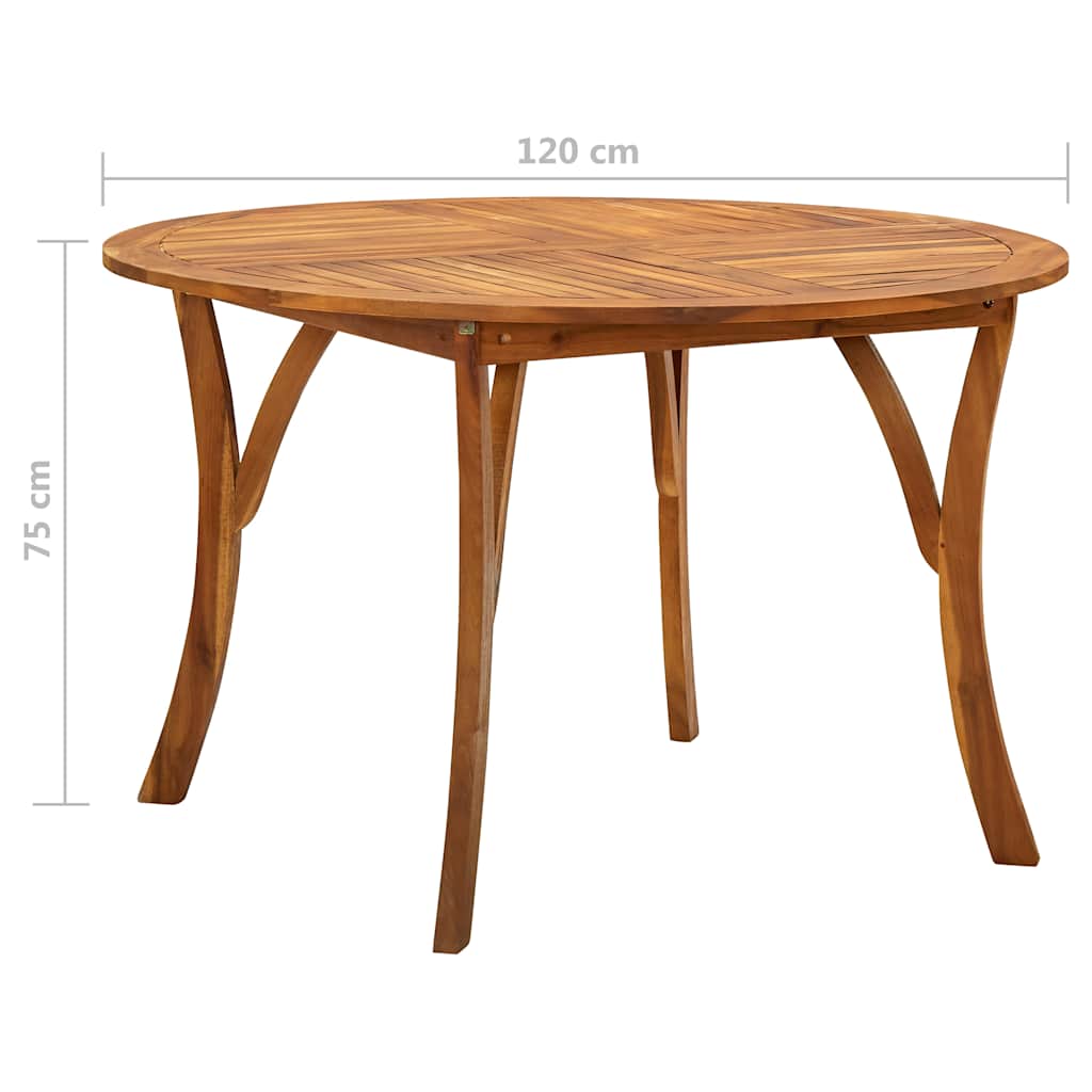 5 Piece Garden Dining Set Brown