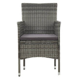 5 Piece Garden Dining Set Grey