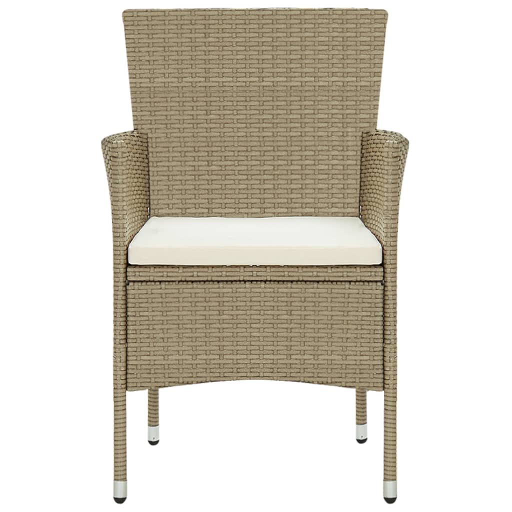 5 Piece Garden Dining Set Beige
