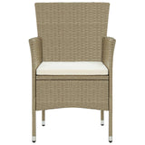 5 Piece Garden Dining Set Beige