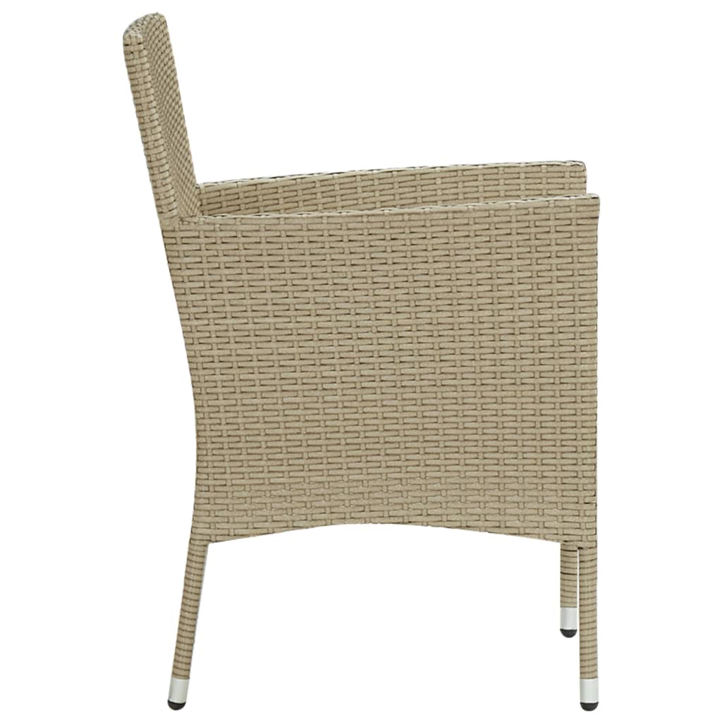 5 Piece Garden Dining Set Beige