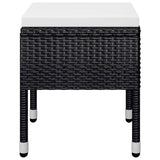 5 Piece Garden Dining Set Black