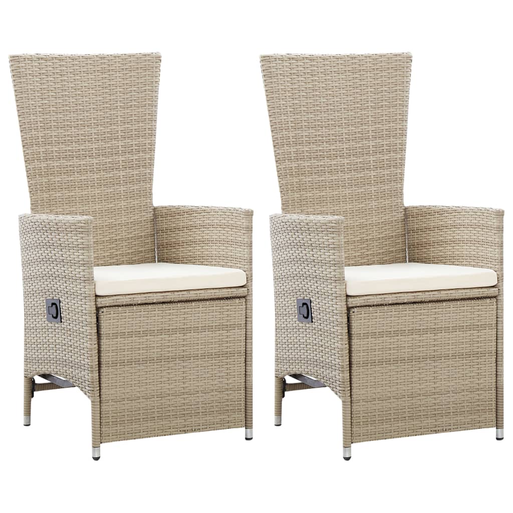 3 Piece Garden Dining Set Beige