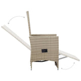 3 Piece Garden Dining Set Beige