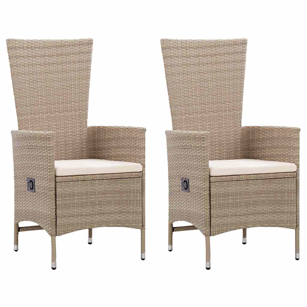3 Piece Garden Dining Set Beige
