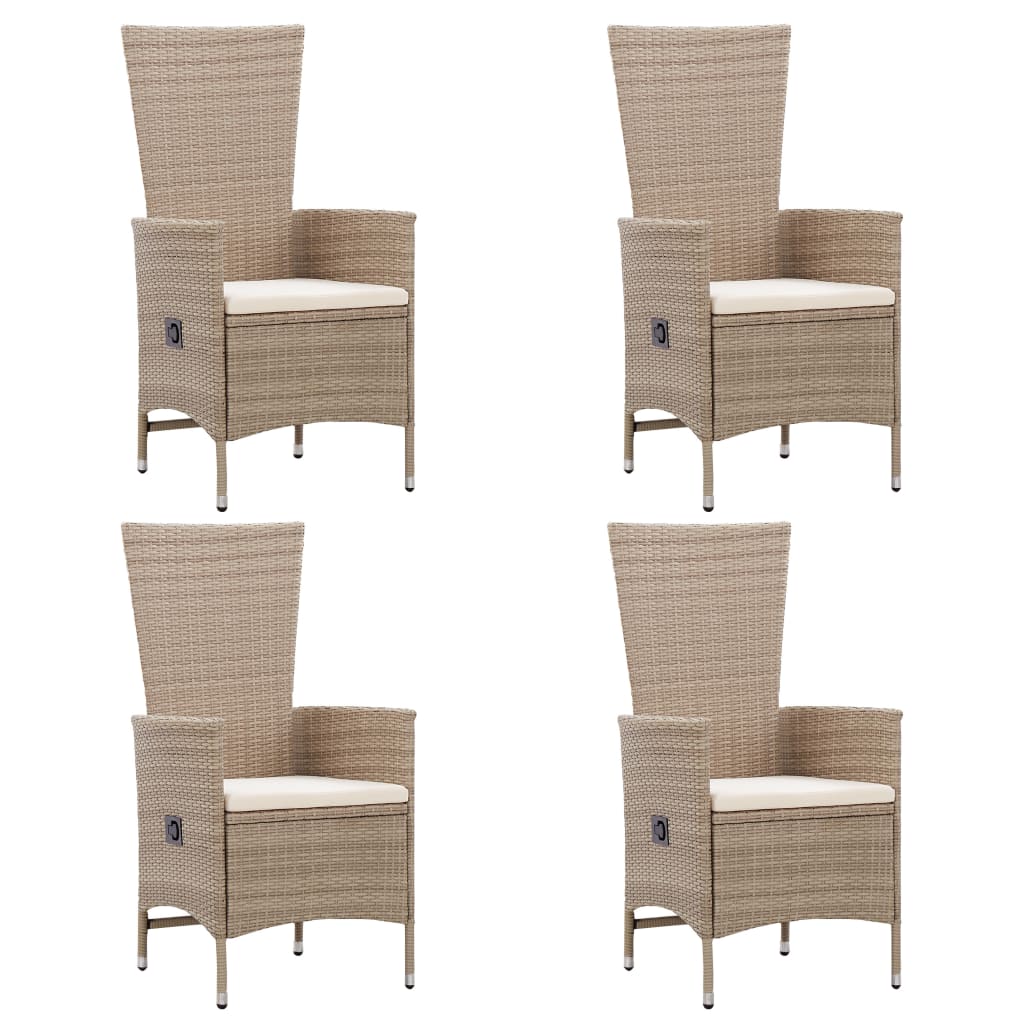 5 Piece Garden Dining Set Beige