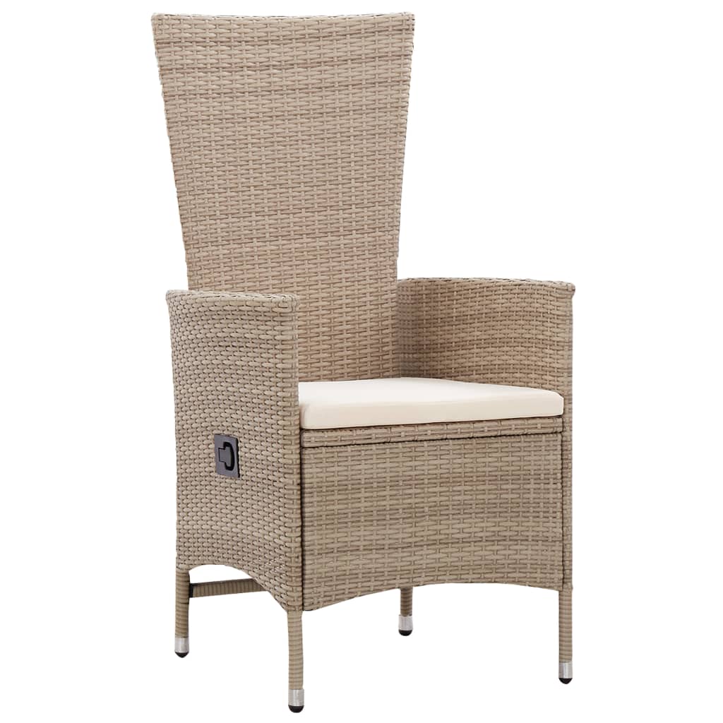 5 Piece Garden Dining Set Beige