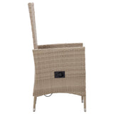 5 Piece Garden Dining Set Beige