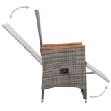 5 Piece Garden Dining Set Grey