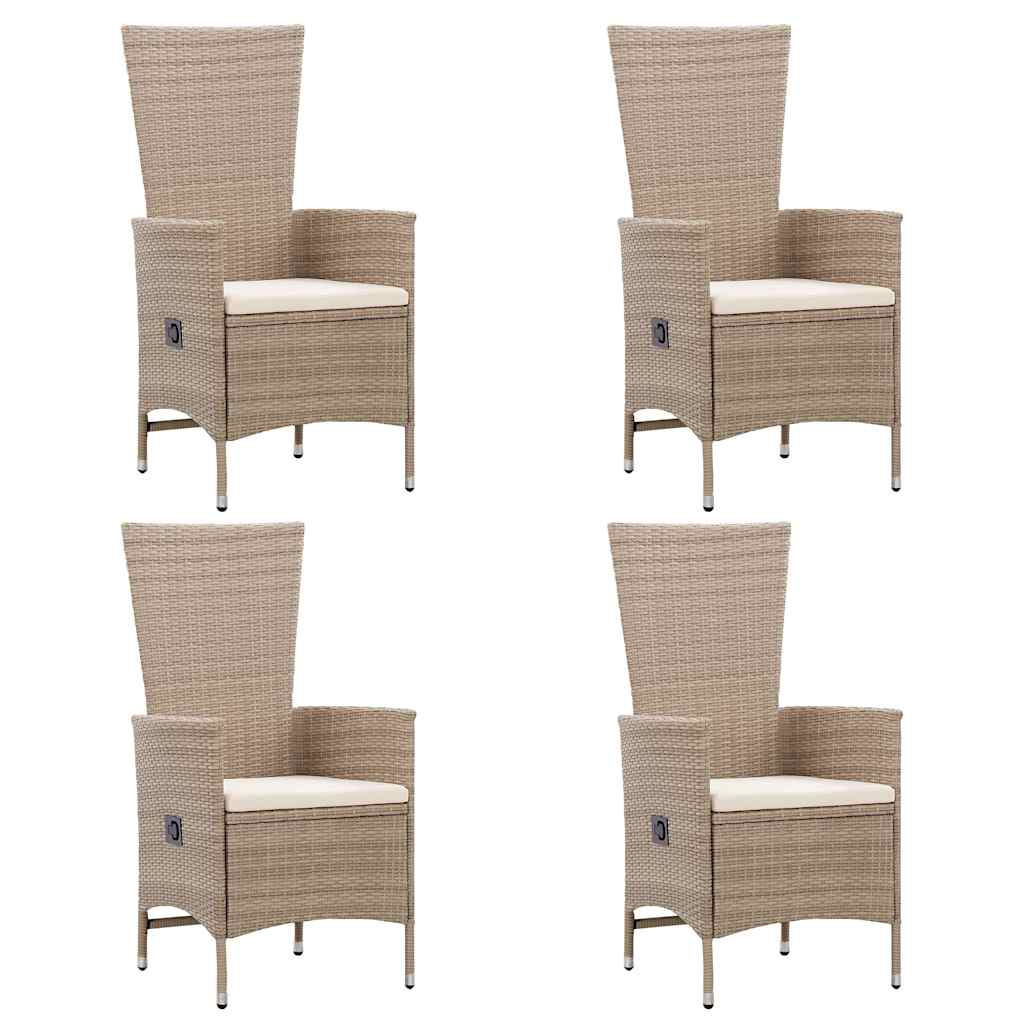 5 Piece Garden Dining Set Beige