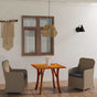 3 Piece Garden Dining Set Brown