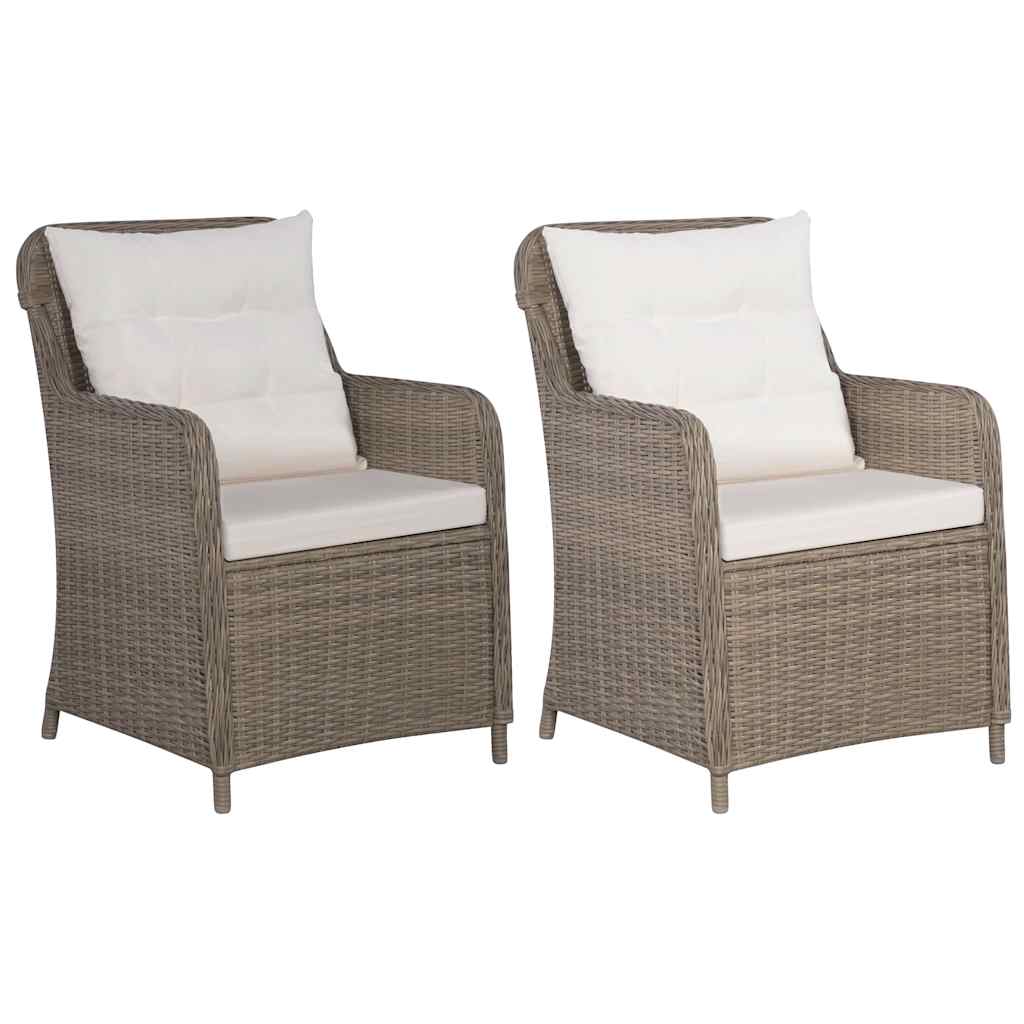 3 Piece Garden Dining Set Brown