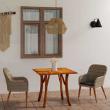 3 Piece Garden Dining Set Brown