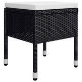 5 Piece Garden Dining Set Black - Extra Image