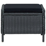 7 Piece Garden Dining Set Dark Grey - Extra Image