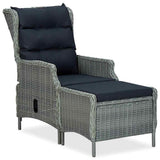 7 Piece Garden Dining Set Light Grey