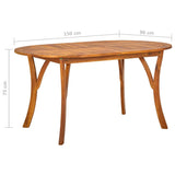 5 Piece Garden Dining Set Brown - Extra Image