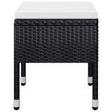 5 Piece Garden Dining Set Black