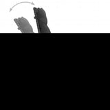 5 Piece Garden Dining Set Black - Low Angle