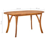 7 Piece Garden Dining Set Black - Extra Image