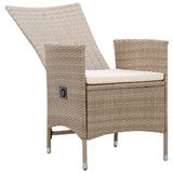 5 Piece Garden Dining Set Beige