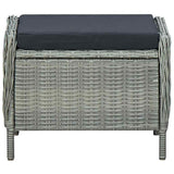 7 Piece Garden Dining Set Light Grey