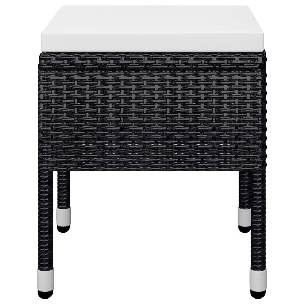 9 Piece Garden Dining Set Black
