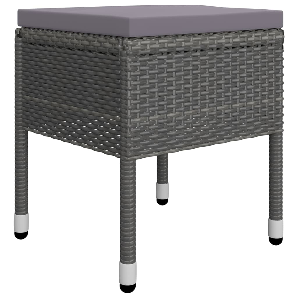 9 Piece Garden Dining Set Grey