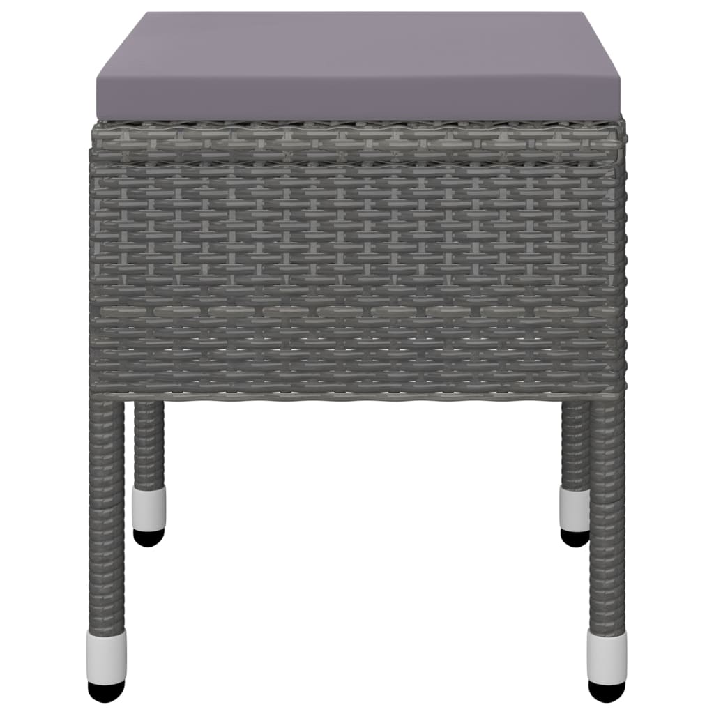 9 Piece Garden Dining Set Grey