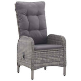 7 Piece Garden Dining Set Grey