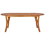 9 Piece Garden Dining Set Black