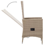 7 Piece Garden Dining Set Beige