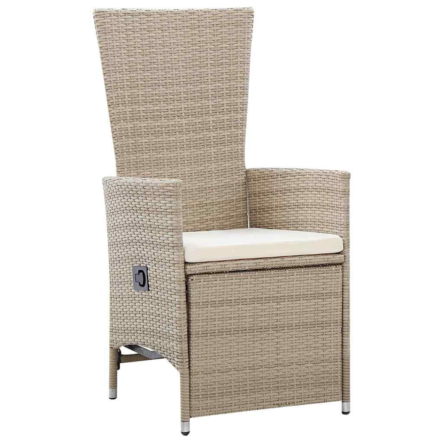 7 Piece Garden Dining Set Beige