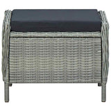 9 Piece Garden Dining Set Light Grey