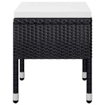 5 Piece Garden Dining Set Black