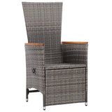 5 Piece Garden Dining Set Grey