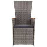 5 Piece Garden Dining Set Grey - Extra Image