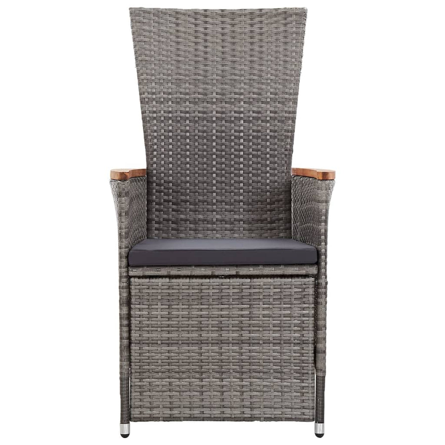 5 Piece Garden Dining Set Grey