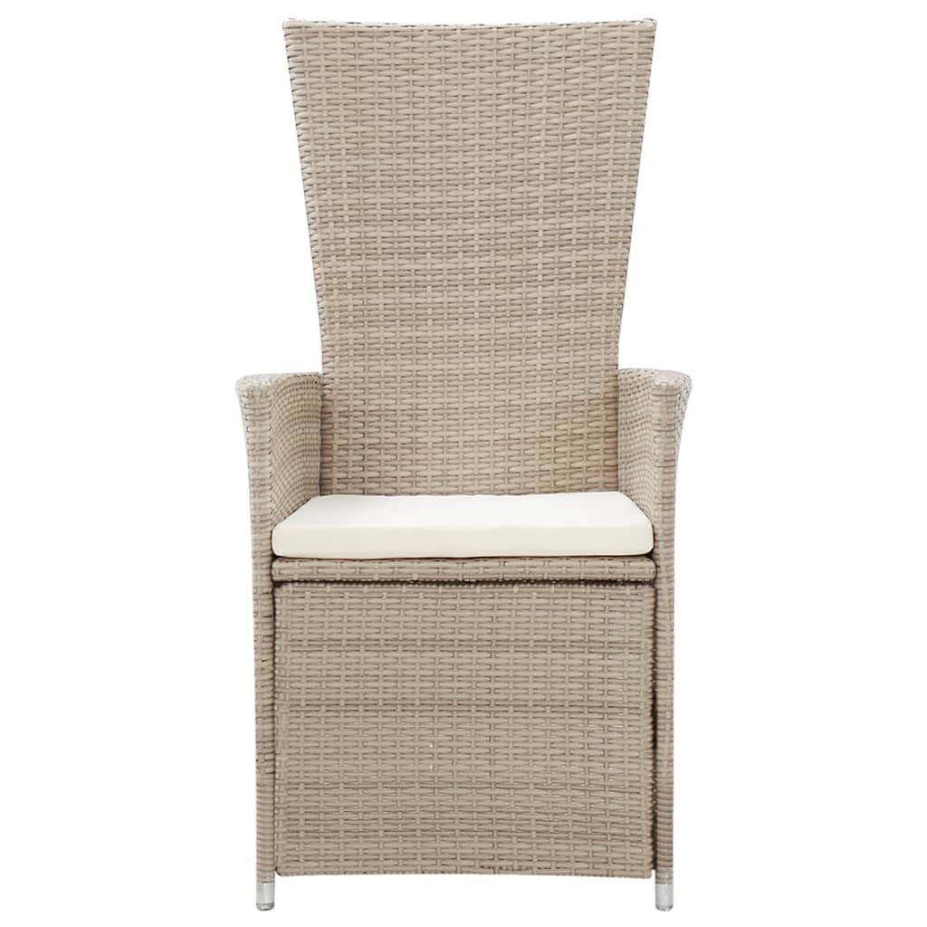 5 Piece Garden Dining Set Beige