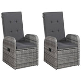 5 Piece Garden Dining Set Grey - Extra Image