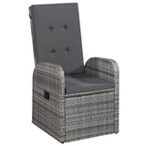 5 Piece Garden Dining Set Grey - Extra Image