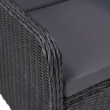 5 Piece Garden Dining Set Black - Extra Image