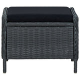 7 Piece Garden Dining Set Dark Grey